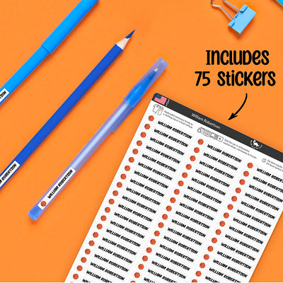 Personalized Pencil Name Sticker for Schoold Supplies