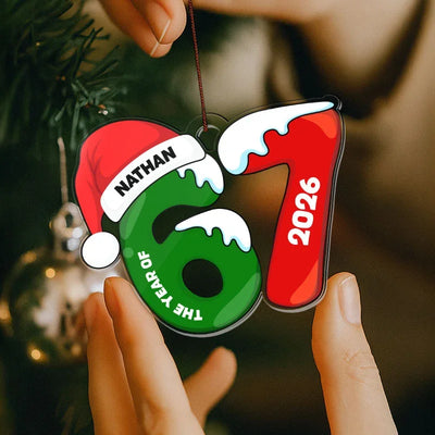 67 Christmas Ornament – Custom Name 67 Six Seven Acrylic Ornaments