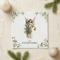 Personalized Vintage Christmas Napkins With Family Name