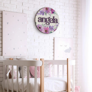 Wooden Flower Name Sign - GiftShire