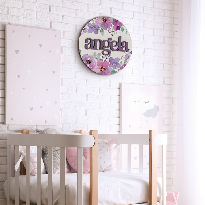 Wooden Flower Name Sign - GiftShire