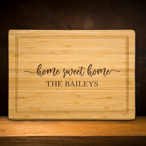 Family Name Engraved Cutting Board - GiftShire