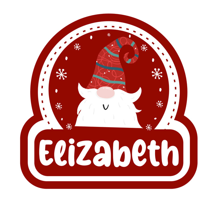 Christmas Name Stickers for Gift Wrapping, Laptop Decorating