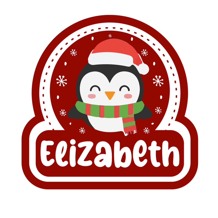 Christmas Name Stickers for Gift Wrapping, Laptop Decorating