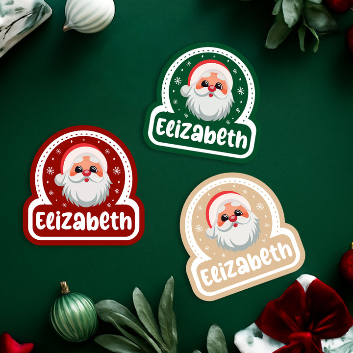 Christmas Name Stickers for Gift Wrapping, Laptop Decorating