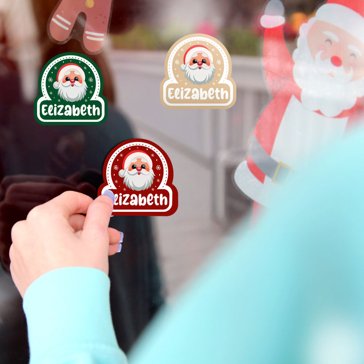 Christmas Name Stickers for Gift Wrapping, Laptop Decorating