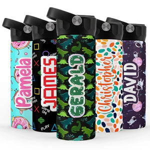 Customizable & Fun Kids Water Bottle - 14 Oz. - GiftShire