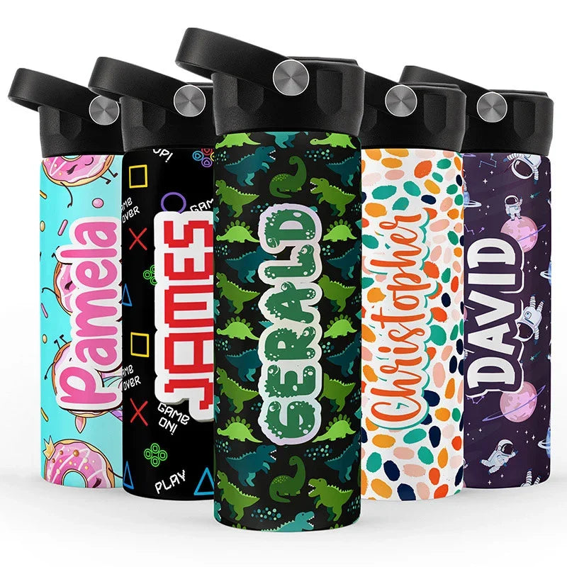 Customizable & Fun Kids Water Bottle - 14 Oz. - GiftShire