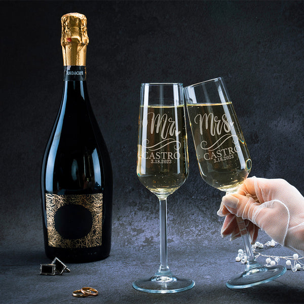 Personalized Sparkling Wine Flute - GiftShire