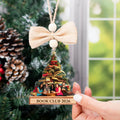 Custom Photo Book Tree Ornament – Personalized Christmas Gift for Book Lovers