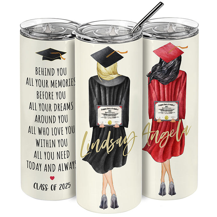 Customize Your Graduation Avatar, Skinny Tumbler - GiftShire
