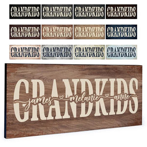 Custom Grandkids Sign - GiftShire