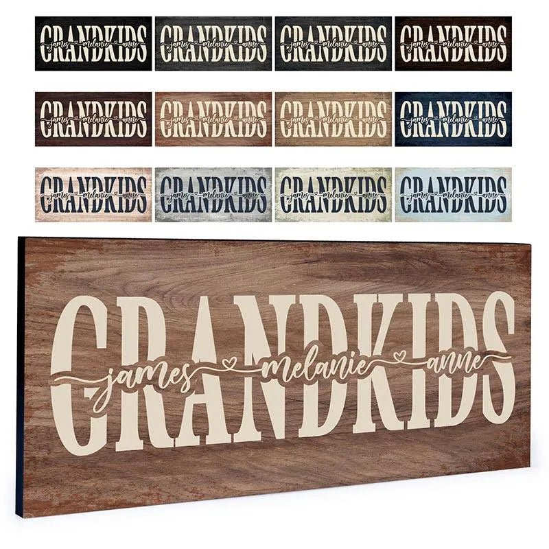 Custom Grandkids Sign - GiftShire
