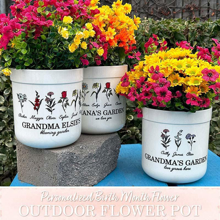custom plant pots Grandma’s Custom Garden Flower Pot