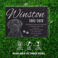 Pet Memorial Granite Stone, Photo Laser Engraved