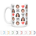 Custom Couple Mug, Heart Design Mug - GiftShire