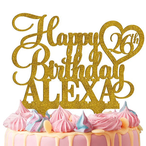Happy Birthday Cake Topper for Custom Cake Decoration - GiftShire