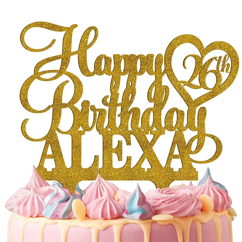 Happy Birthday Cake Topper for Custom Cake Decoration - GiftShire