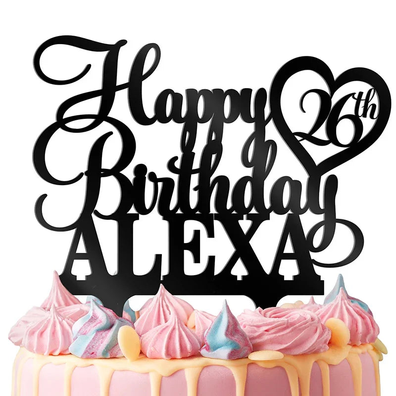 Happy Birthday Cake Topper for Custom Cake Decoration - GiftShire