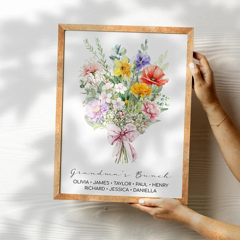 Personalized Birth Flower Bouquet