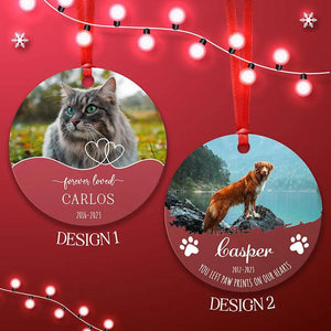 Sympathy Memorial Gifts - Custom Photo ornament - GiftShire
