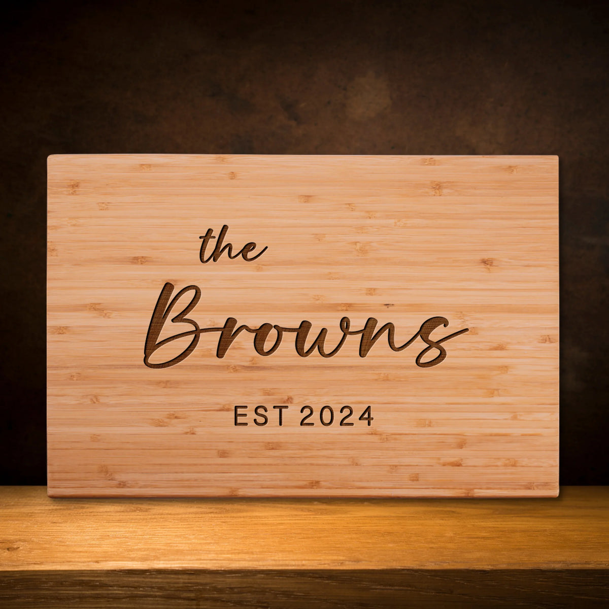 Family Name Engraved Cutting Board - GiftShire