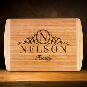 Family Name Engraved Cutting Board - GiftShire