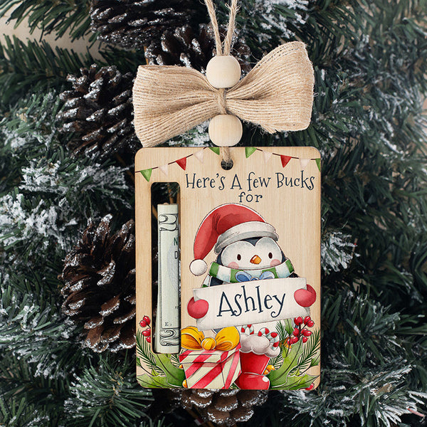 A few bucks for Christmas - Personalized Money Holder