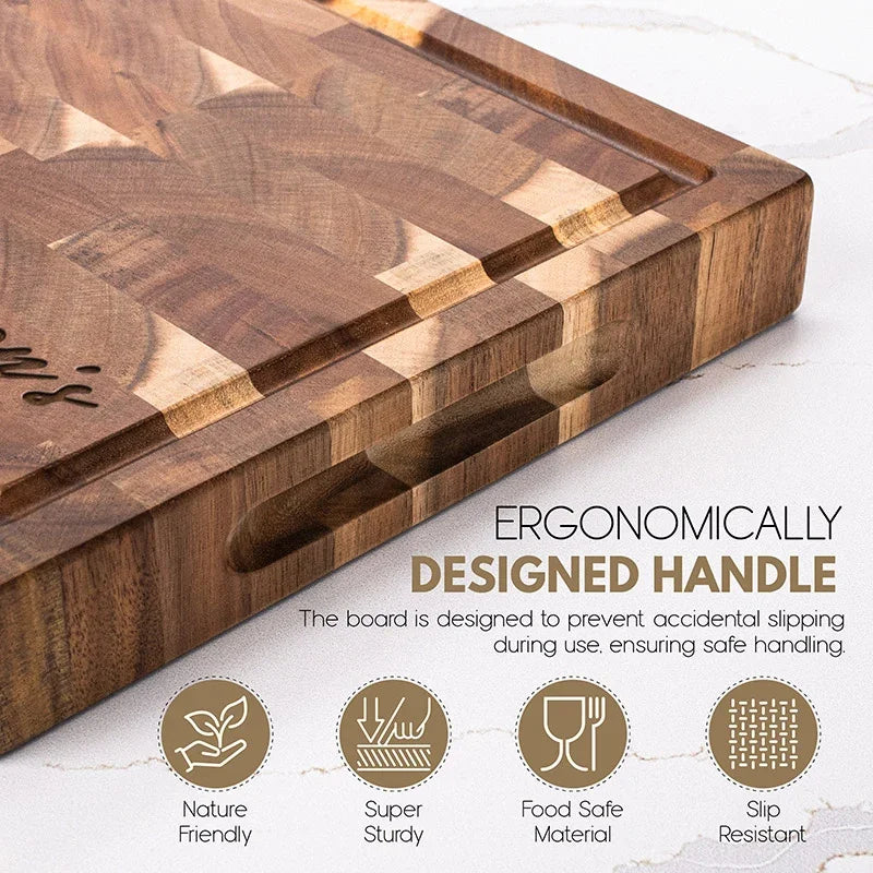 Acacia Wood Engraved- Food Safe Cutting Board - GiftShire