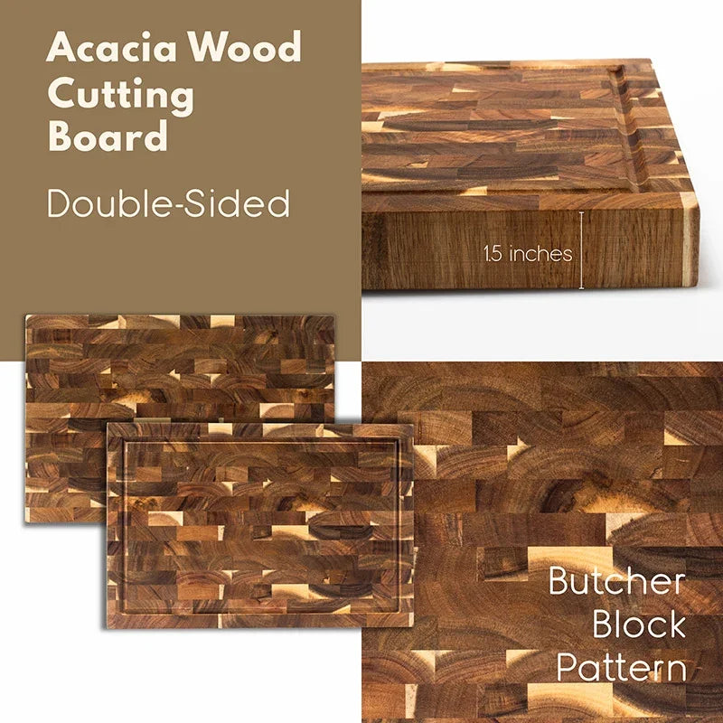 Acacia Wood Engraved- Food Safe Cutting Board - GiftShire