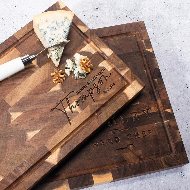 Acacia Wood Engraved- Food Safe Cutting Board - GiftShire