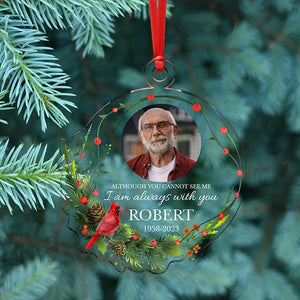 Memorial Ornament With Picture - GiftShire