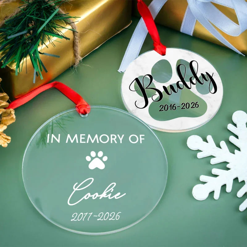 Acrylic Pet Memorial Ornament