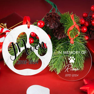 Acrylic Pet Memorial Ornament - GiftShire