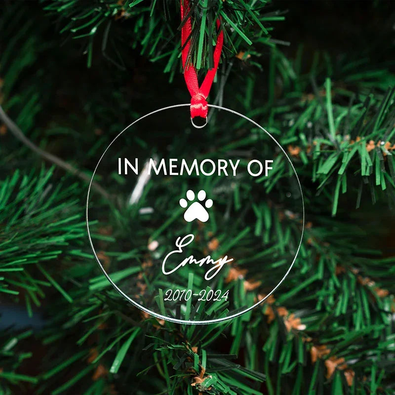 Acrylic Pet Memorial Ornament - GiftShire
