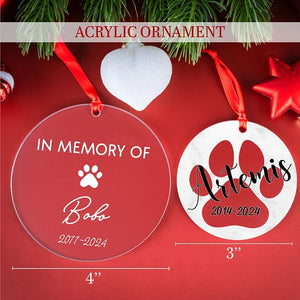 Acrylic Pet Memorial Ornament - GiftShire