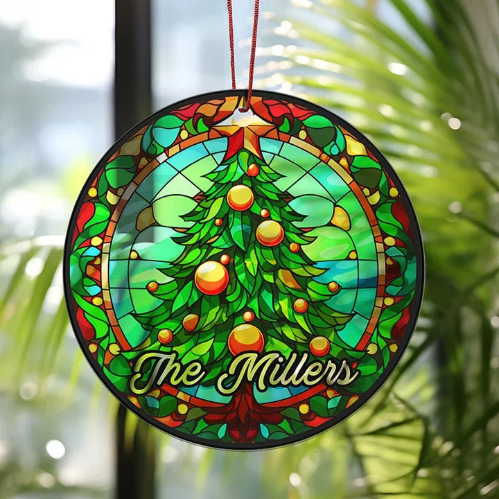 Personalized Ganz Stained Glass Angel Ornament - Custom Name Suncatcher For Christmas Decor