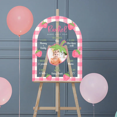 Babies First Milestone Sign For 1st Birthday & Nursery Decor