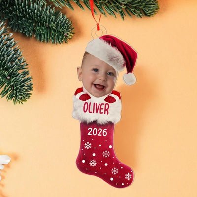 Baby Stocking Christmas Ornament
