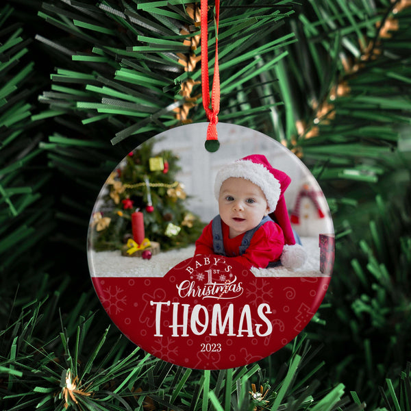 Baby’s First Christmas Photo Ornament, My First Christmas Ornament