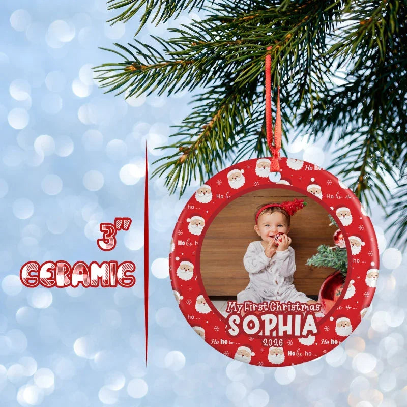 Baby First Christmas Photo Ornament