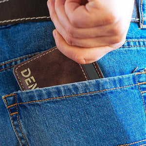 Back Pocket Slim Wallet - Personalized Card Holder - GiftShire