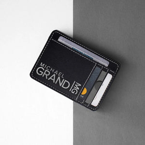 Back Pocket Slim Wallet - Personalized Card Holder - GiftShire