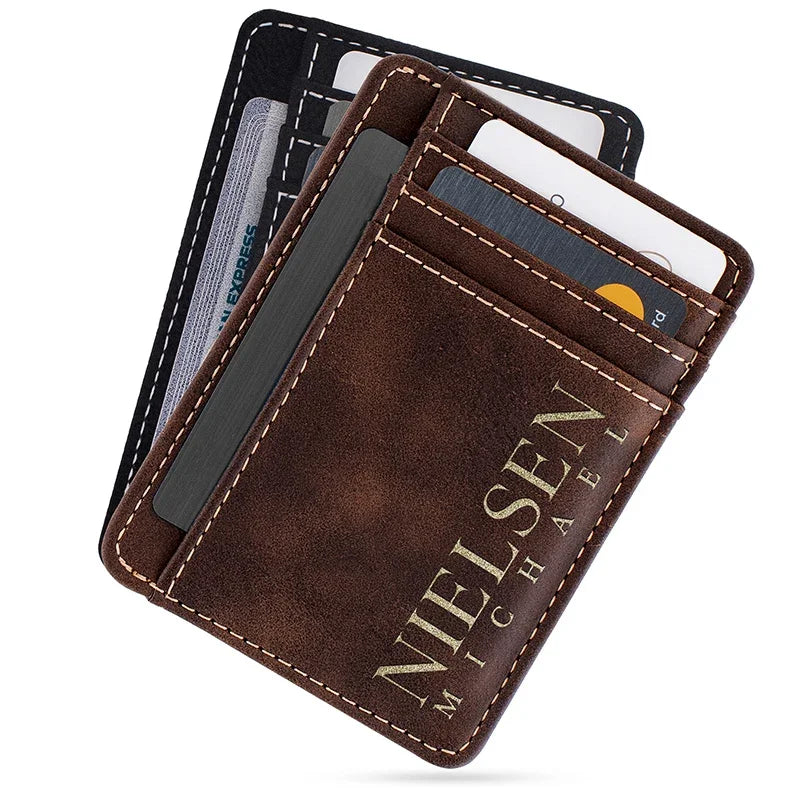 Back Pocket Slim Wallet - Personalized Card Holder - GiftShire