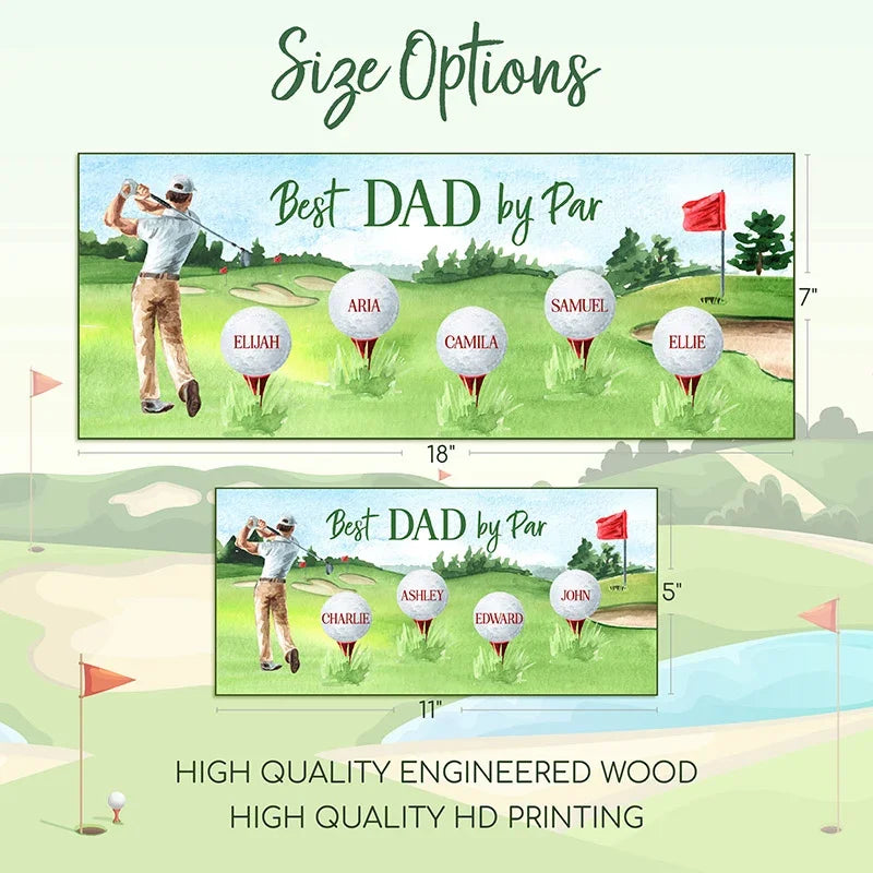 Best Dad By Par – Personalized Golfer Dad gifts For Father’s Day