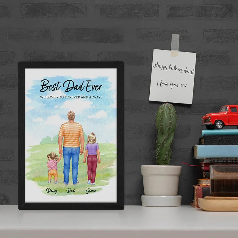 Best Dad Ever Figure Frames for Father’s Day – Father & Kids Keepsake