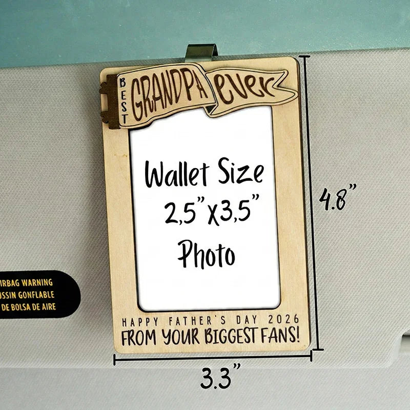 Photo Upload Car Visor Clips & Magnets - Magnetic Car Picture Frame