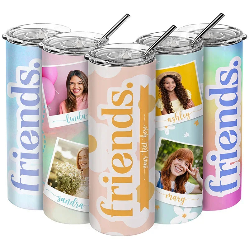 Best Friend Personalized Tumbler with Custom Photo - GiftShire