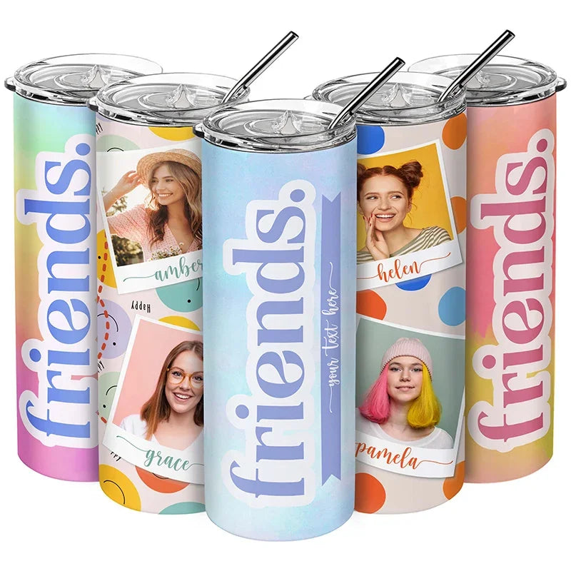 Best Friend Personalized Tumbler with Custom Photo - GiftShire