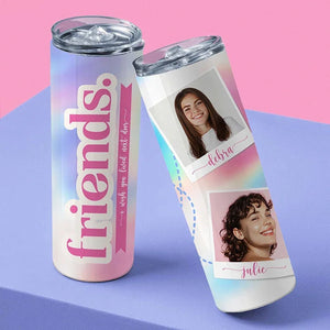 Best Friend Personalized Tumbler with Custom Photo - GiftShire